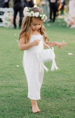 Little Verona Dress ~ Ivory Luxe Satin