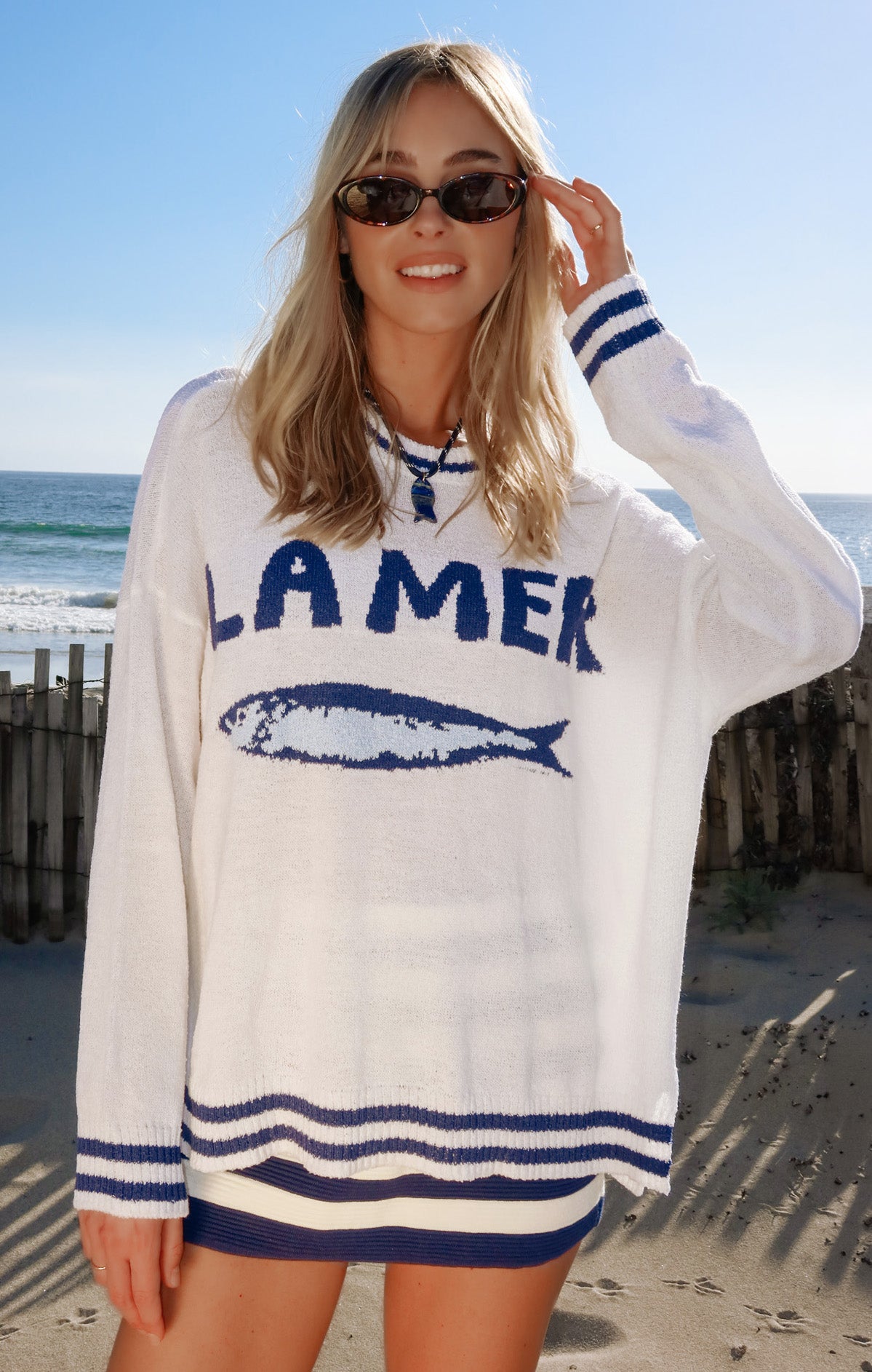 Settle In Sweater ~ La Mer Graphic Knit – Show Me Your Mumu
