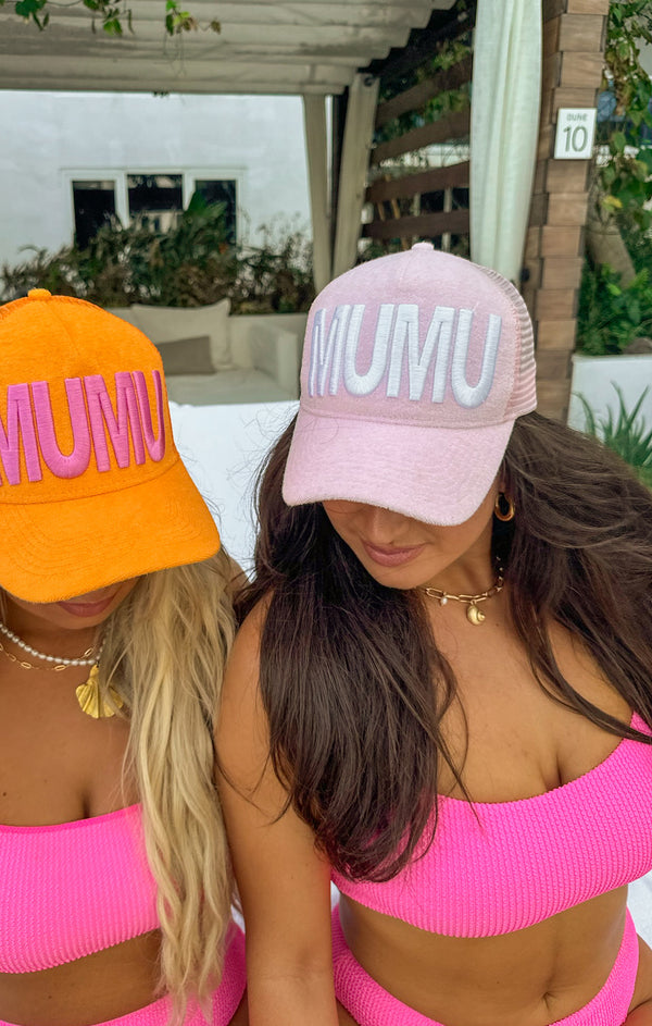 Trucker Hat OS Terry Trucker Hat Pink – Show Me Your Mumu