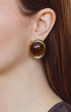 Petit Moments Heirloom Earrings ~ Brown