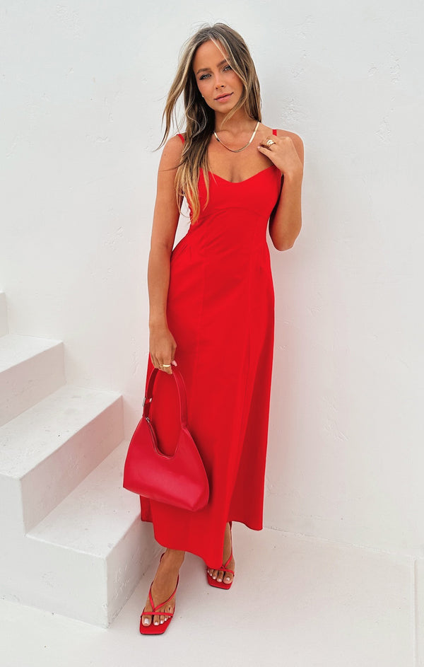 Allegra Midi Dress ~ Cherry Poplin – Show Me Your Mumu Allegra Midi Dress ~ Cherry Poplin – Show Me Your Mumu