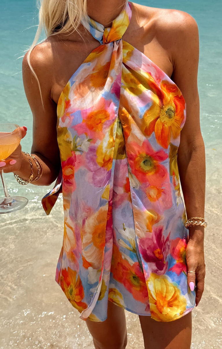 show me your mumu get twisted mini dress Show Me Your Mumu Twist Mini Dress in Pink