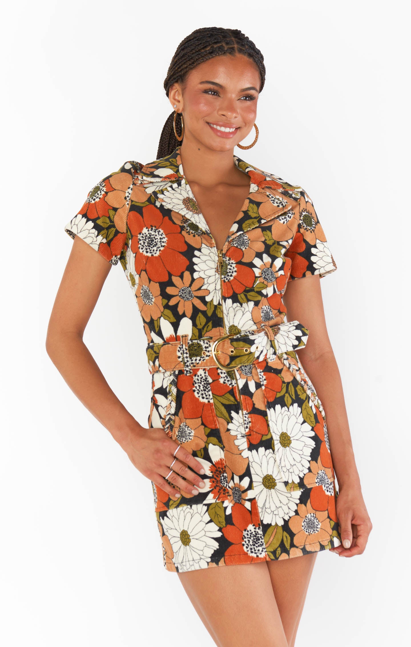 show me your mumu outlaw long sleeve dress Outlaw Dress ~ Hutton Floral Corduroy – Show Me Your Mumu
