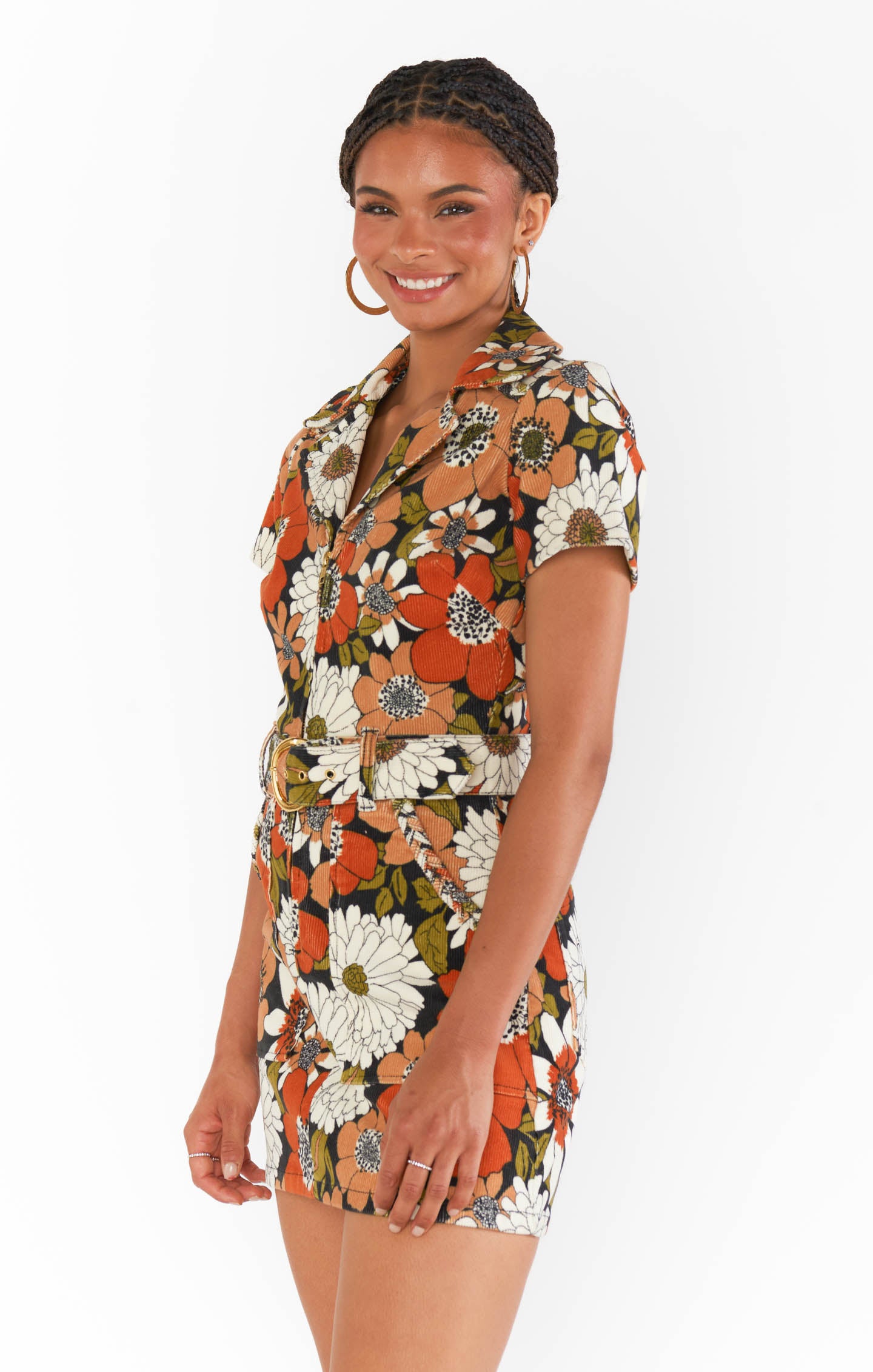 floral print corduroy mini dress Outlaw Dress ~ Hutton Floral Corduroy – Show Me Your Mumu