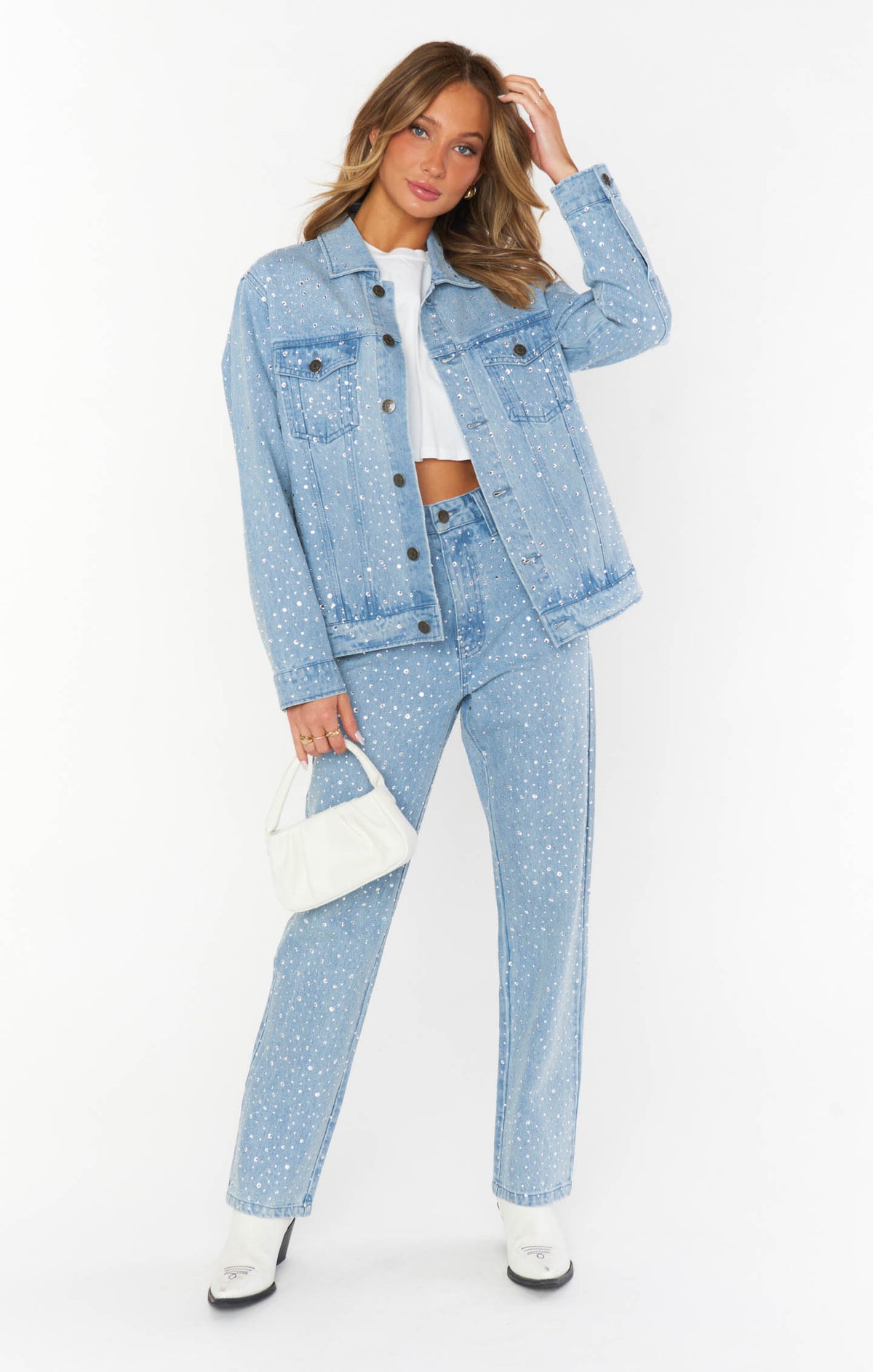 Dover Denim Jacket ~ Embellished Indigo – Show Me Your Mumu