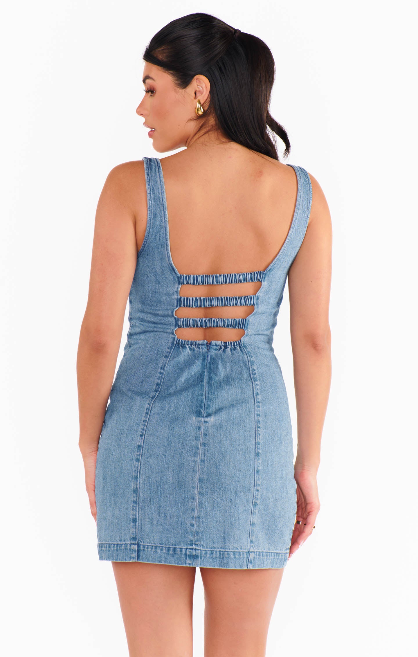 Show Me Your Mumu Steph Mini Denim Dress
