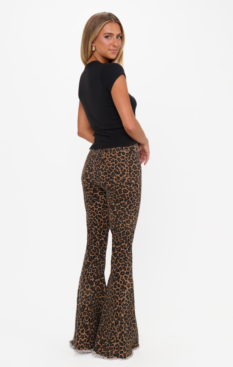 Berkeley Bells ~ Leopard Latte Denim – Show Me Your Mumu