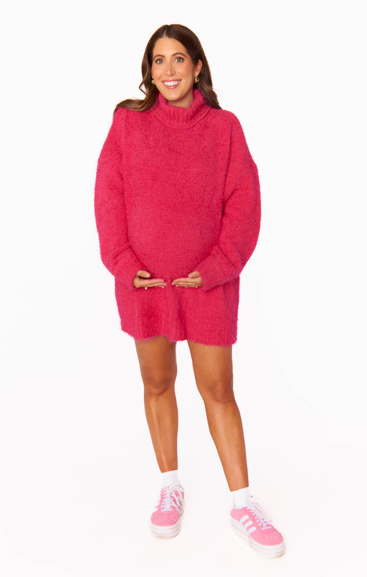 Timmy Tunic Sweater ~ Pink Rose Knit – Show Me Your Mumu
