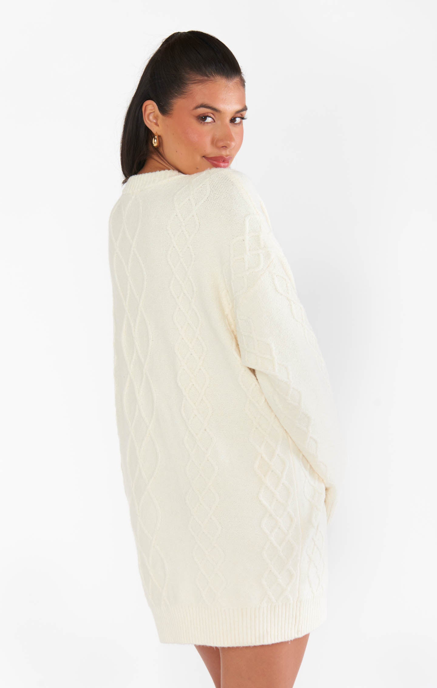 What You've Been Looking For Cream White Cable Knit Tunic – Shop the Mint