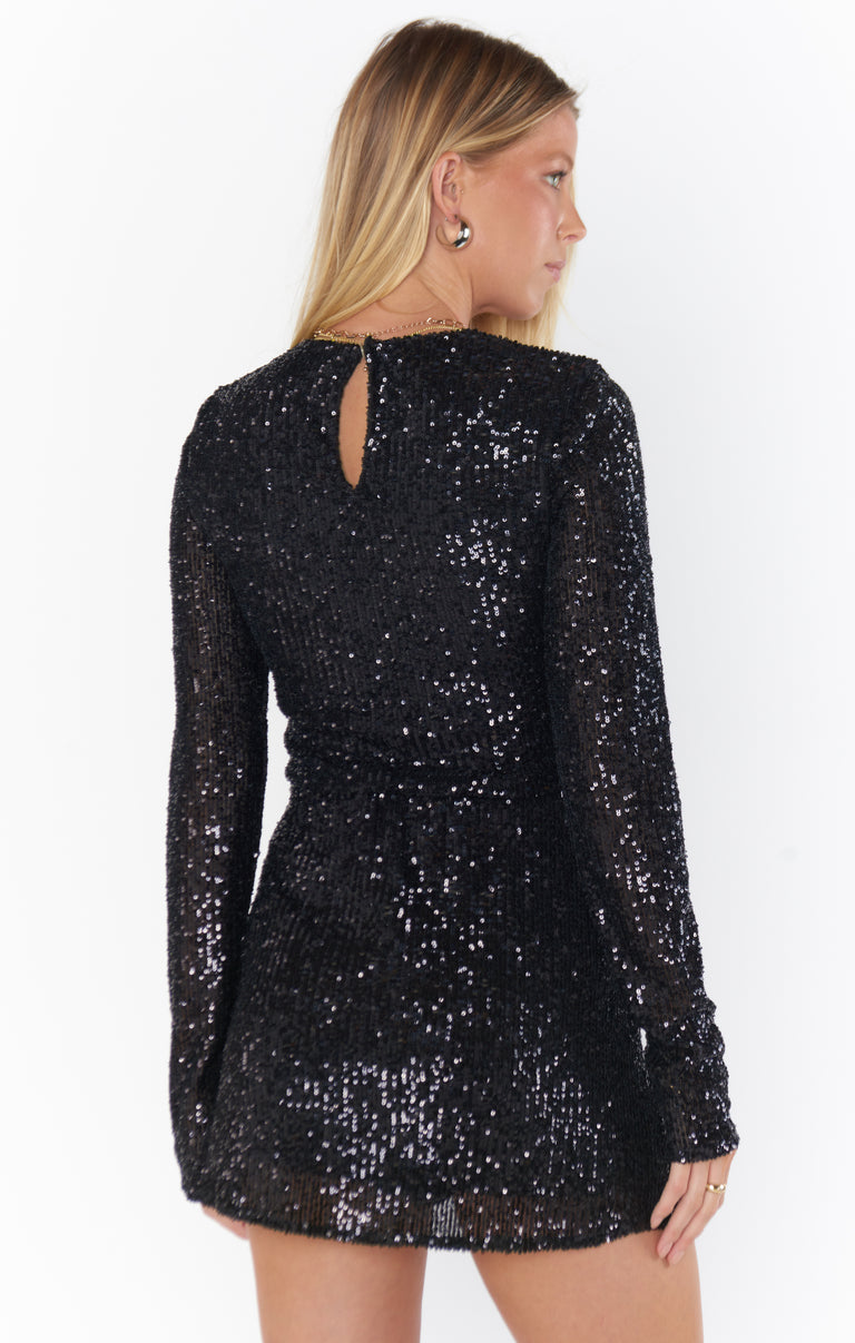 Last Call Top, in Midnight Glitz Sequins, Size: 2XL