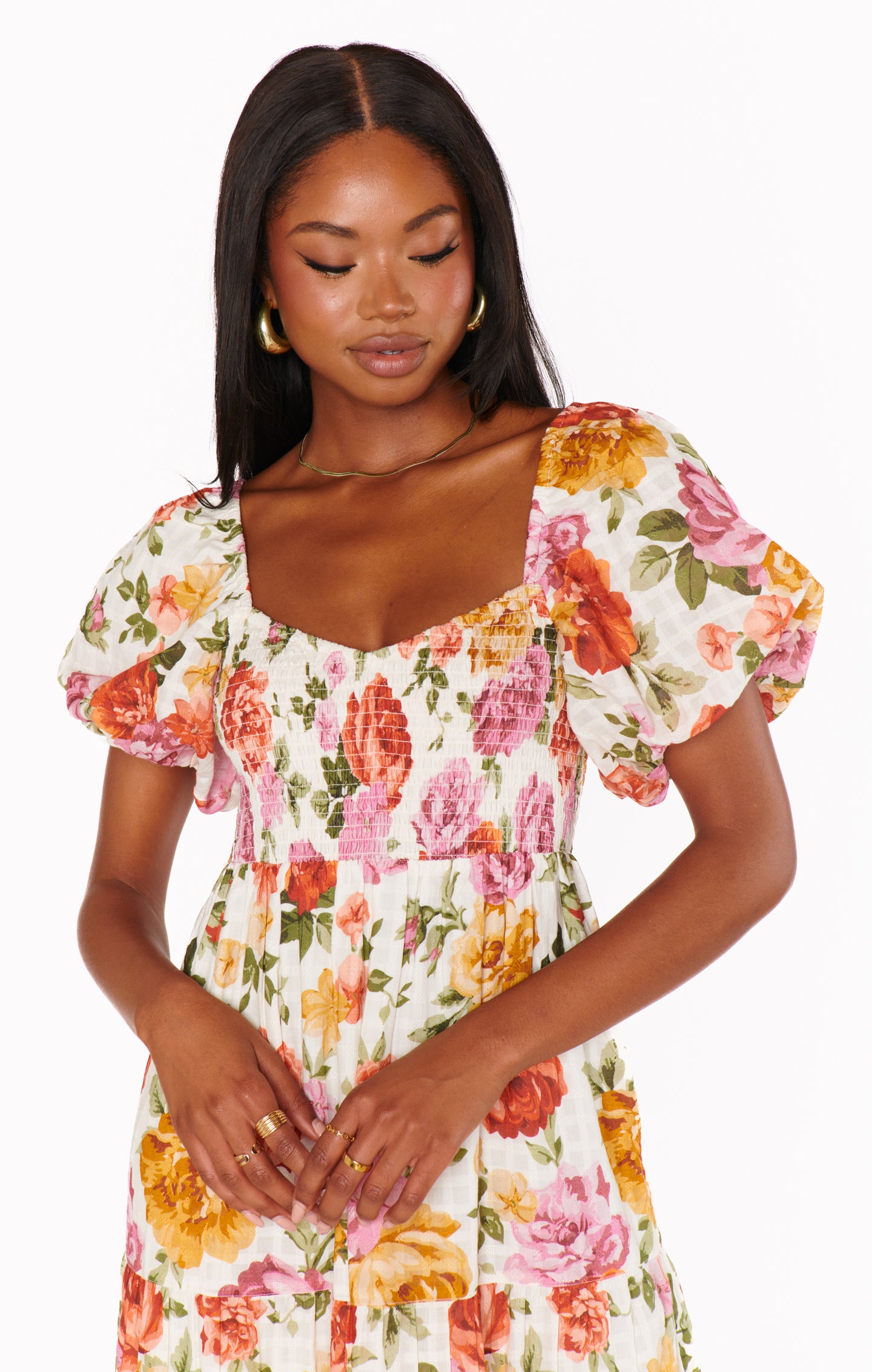 Joanna Maxi Dress ~ Ivory Hillside Floral – Show Me Your Mumu