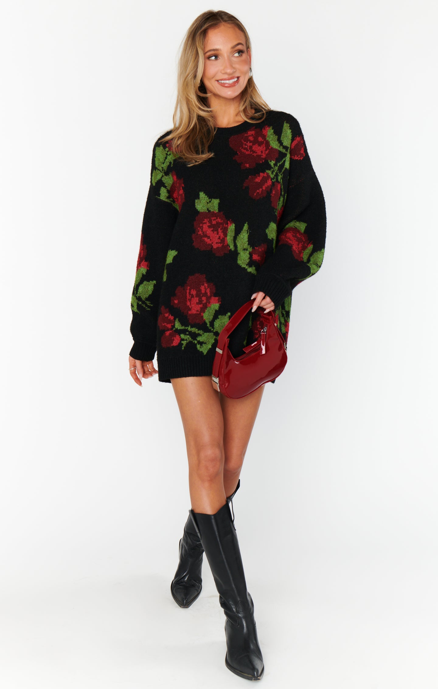 (取寄) ショウ ミー ユア ムームー レディース サミット セーター Show Me Your Mumu women Summit Sweater Send Me Roses Knit Summit Sweater ~ Send Me Roses Knit – Show Me Your Mumu