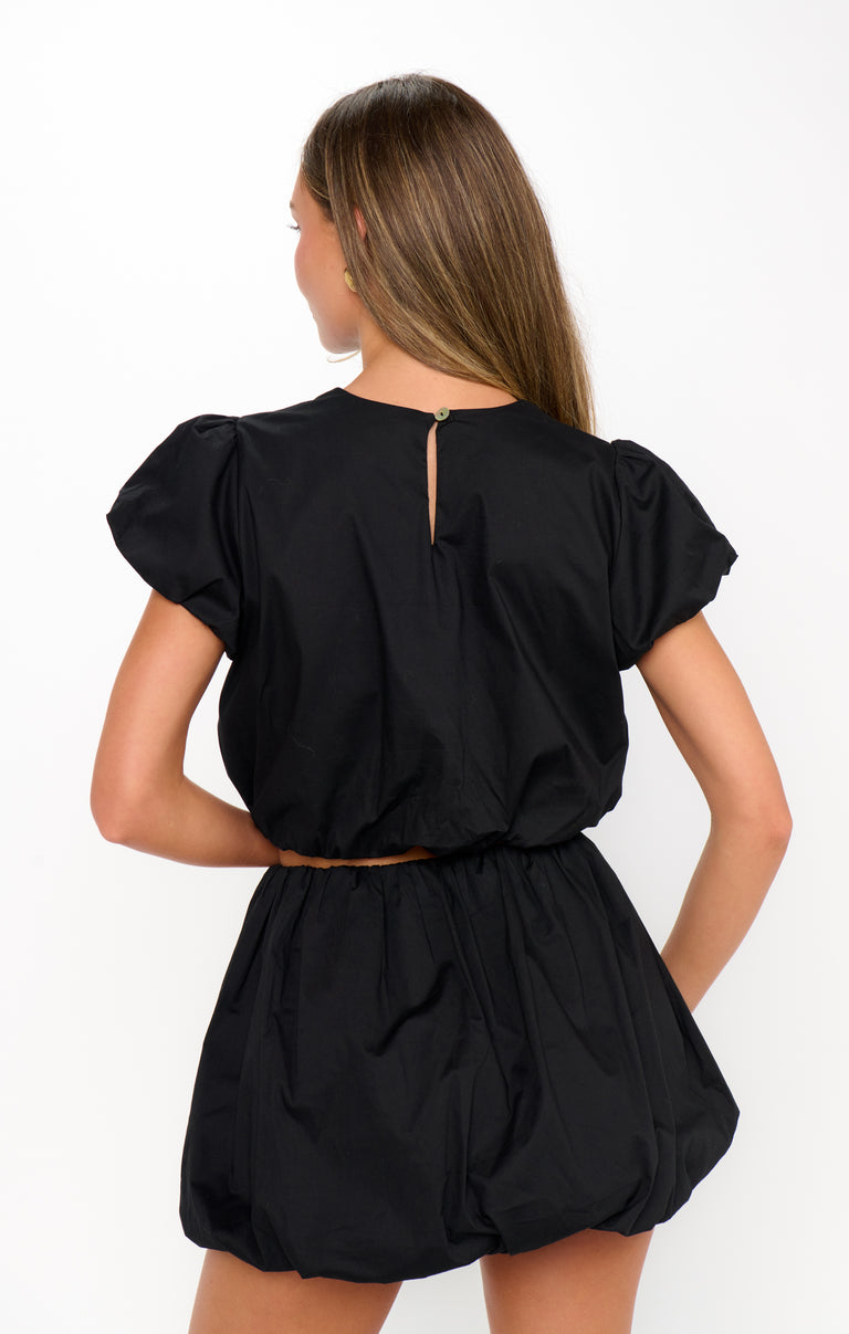 Highland Crop Top ~ Black Poplin – Show Me Your Mumu
