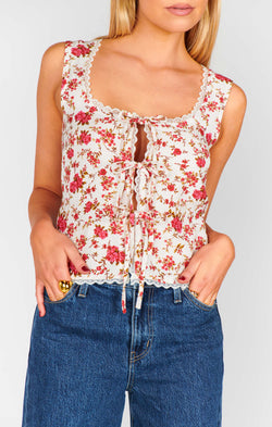 Mimi Top ~ Southern Roses