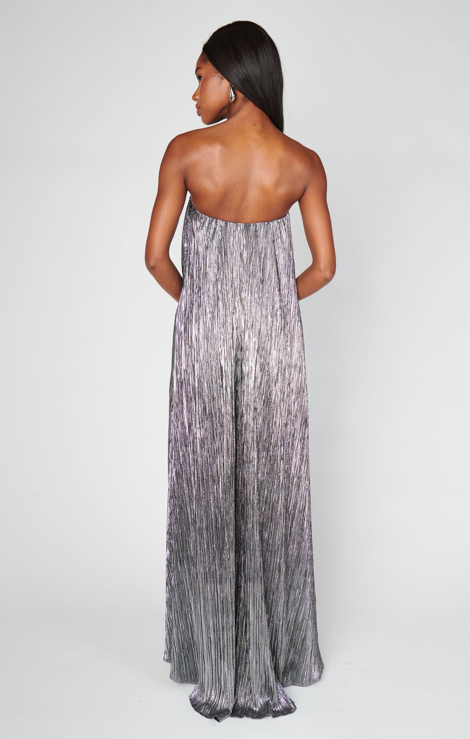 Athena Maxi Dress ~ Pleated Silver – Show Me Your Mumu