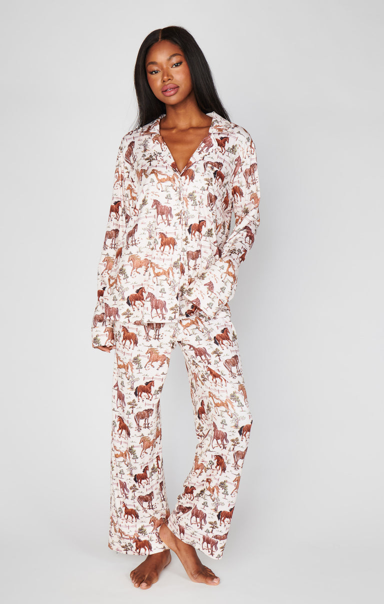 Classic PJ Set ~ Country Horses Jersey