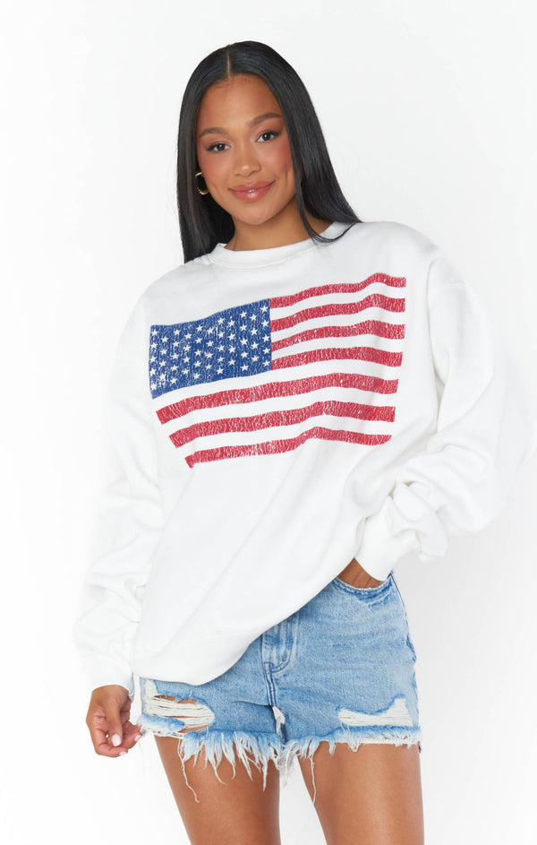 Stanley Sweatshirt ~ American Flag Graphic – Show Me Your Mumu