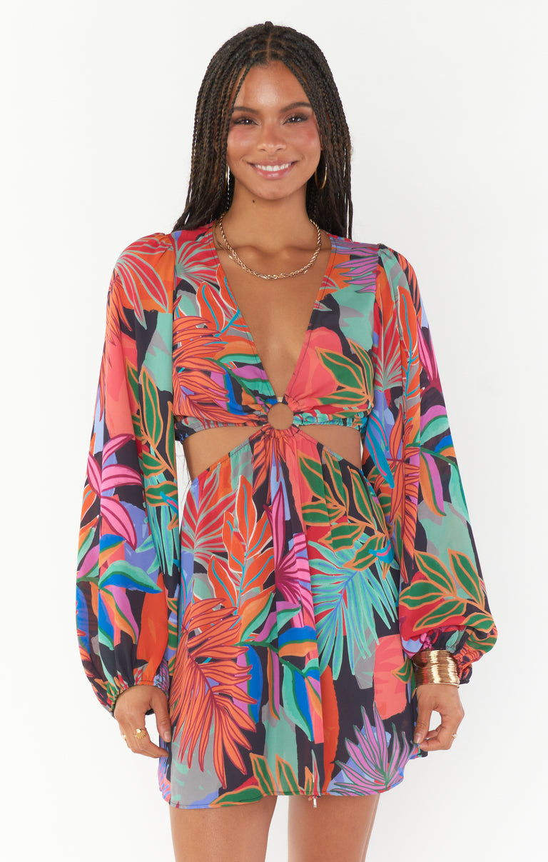 Go Out Cut Out Mini Dress ~ Tropical Paradise – Show Me Your Mumu