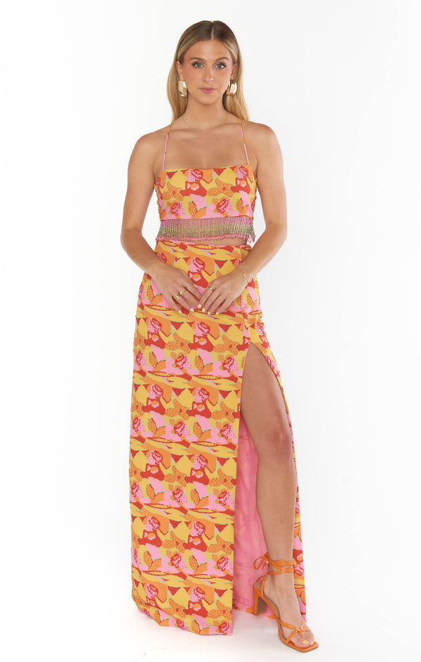 Rumba Maxi Skirt ~ Havana Beaded Sequins – Show Me Your Mumu