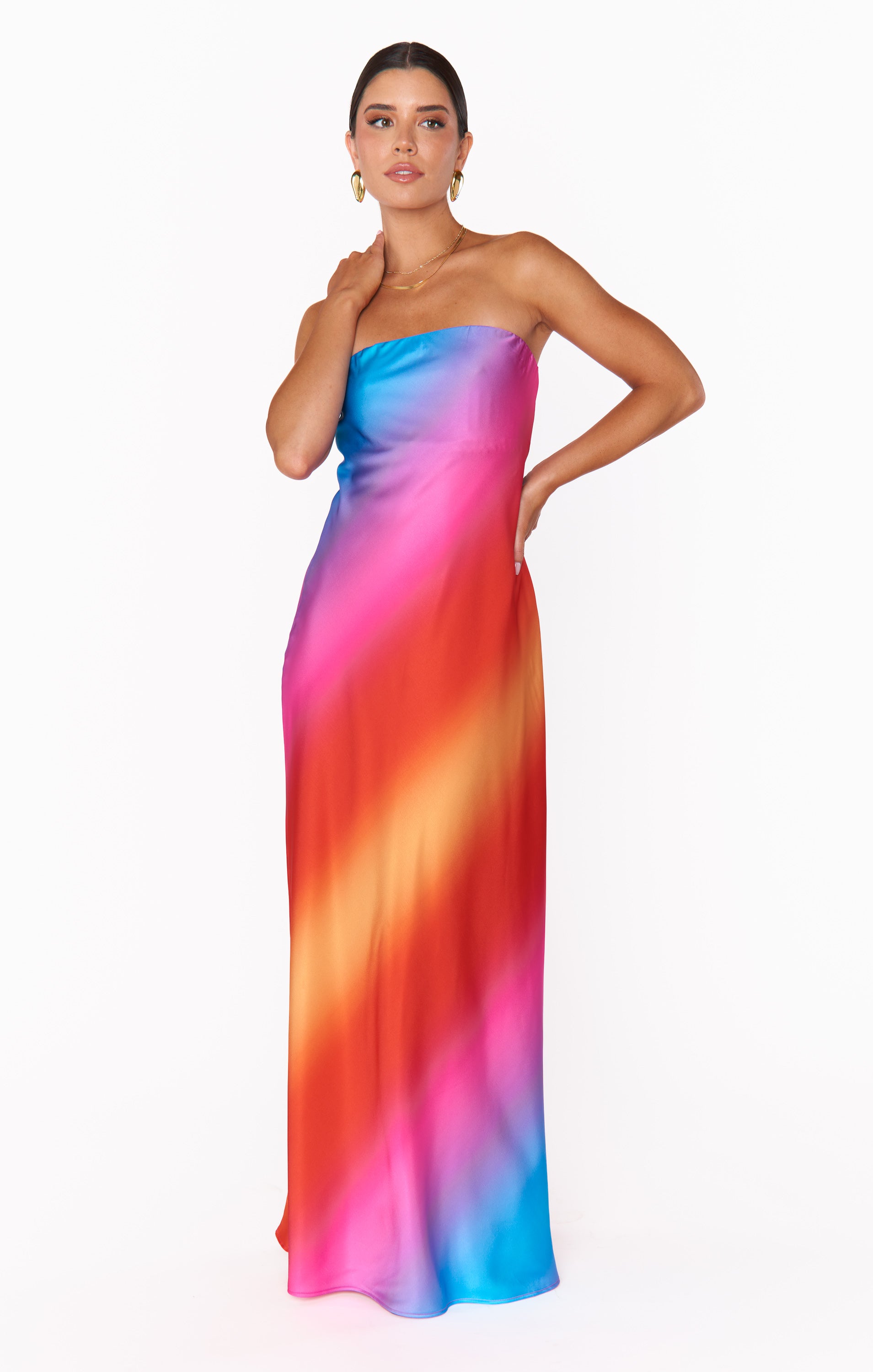Taylor Tube Dress ~ Sunset Ombre Show Me Your Mumu Taylor Tube Dress ~ Sunset Ombre Show Me Your Mumu