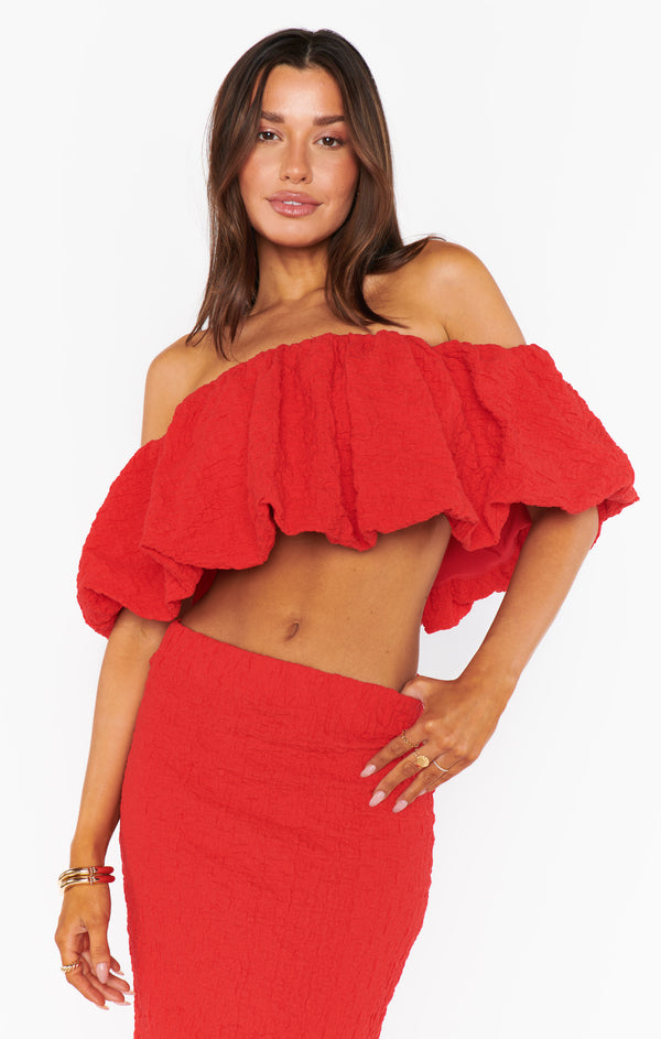 Maria Top ~ Red Scrunch – Show Me Your Mumu