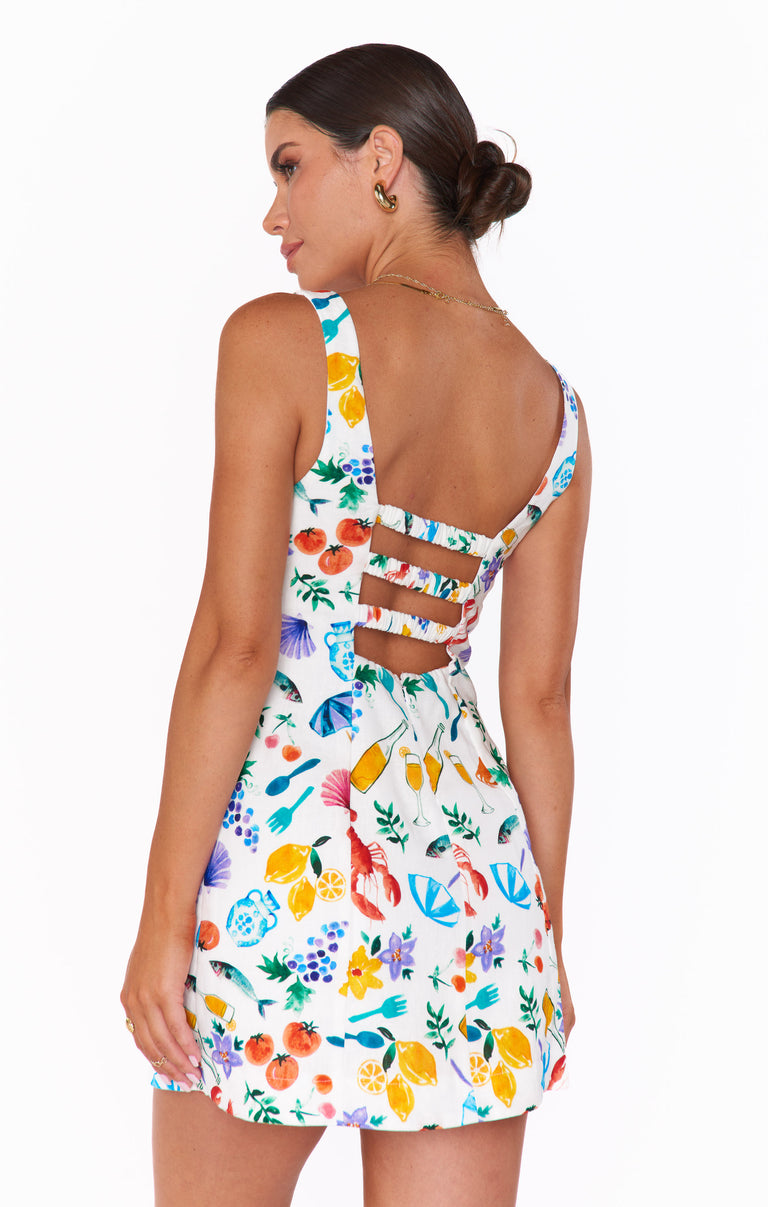 Steph Mini Dress ~ Italian Picnic Linen Show Me Your Mumu Steph Mini Dress ~ Italian Picnic Linen Show Me Your Mumu