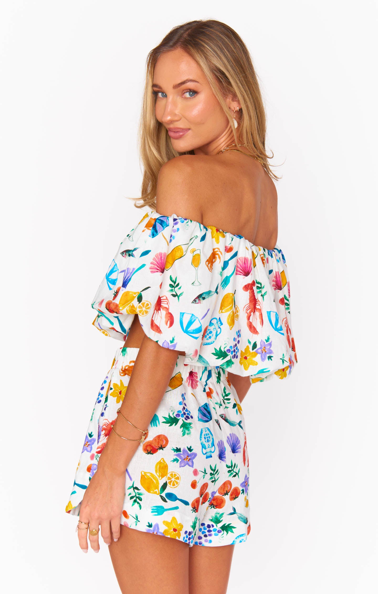 Hendrix Dolphin Shorts ~ Italian Picnic Linen – Show Me Your Mumu