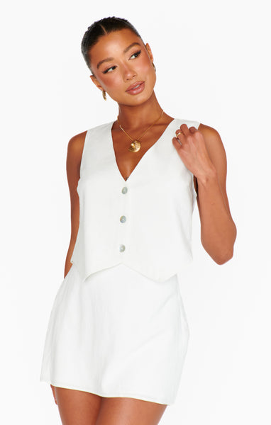 Show Me Your Mumu Vicky Vest in White