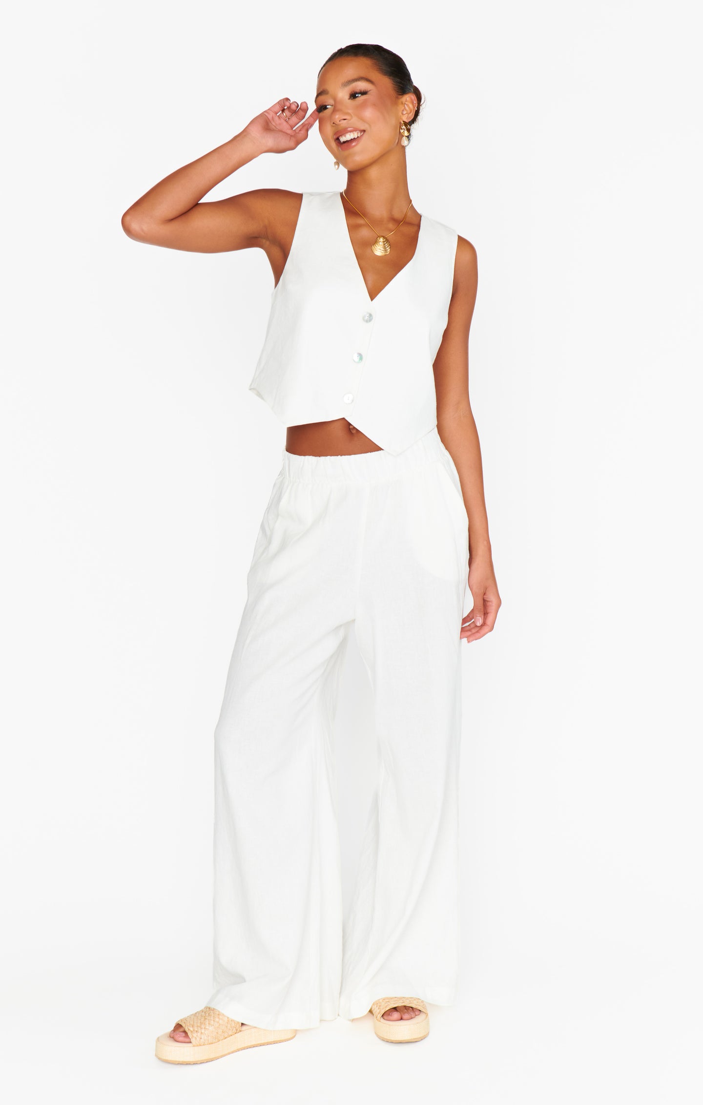 Vince Pants ~ White Linen – Show Me Your Mumu Vince Pants ~ White Linen – Show Me Your Mumu