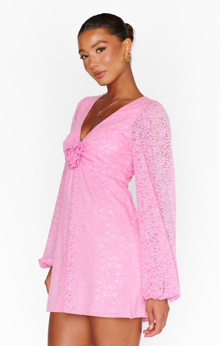 Rosetta Mini Dress ~ Pink Lovely Lace – Show Me Your Mumu