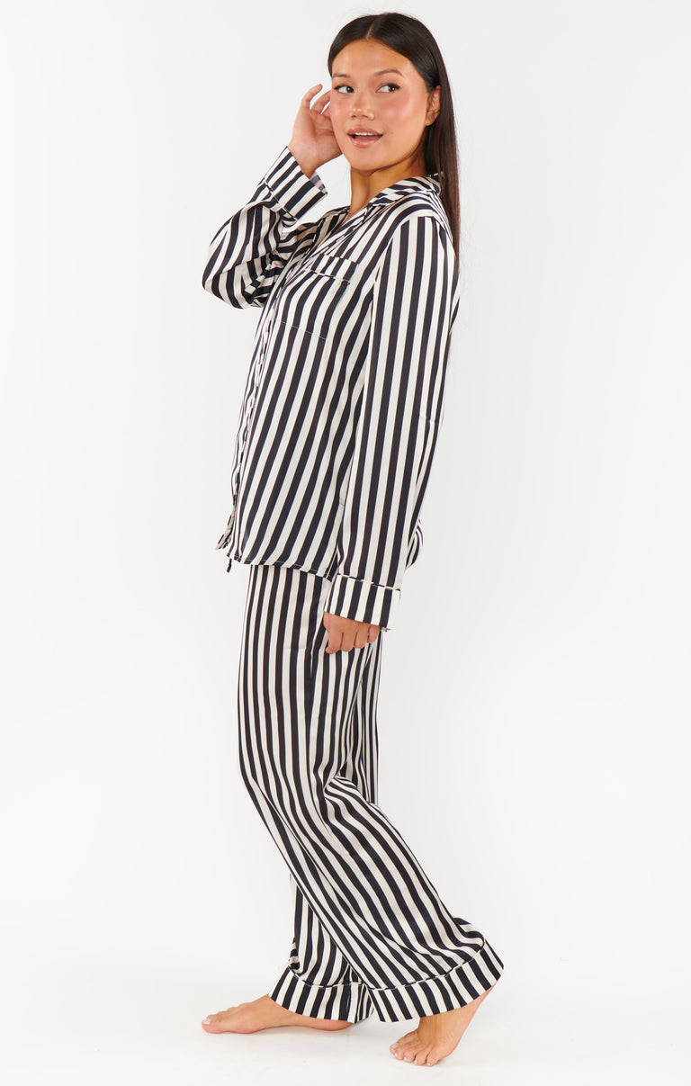 Classic PJ Set ~ Jolly Stripes Silky