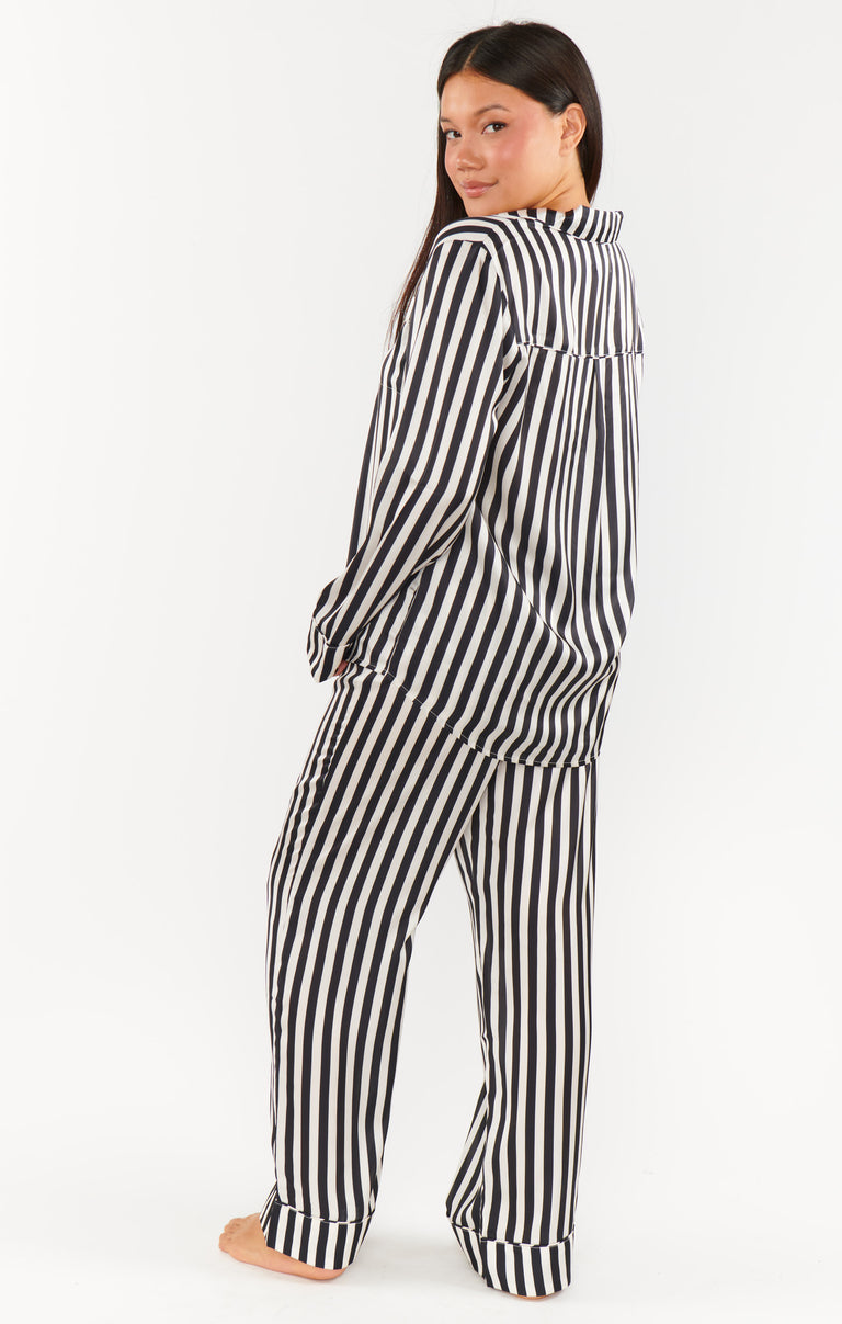 Classic PJ Set ~ Jolly Stripes Silky