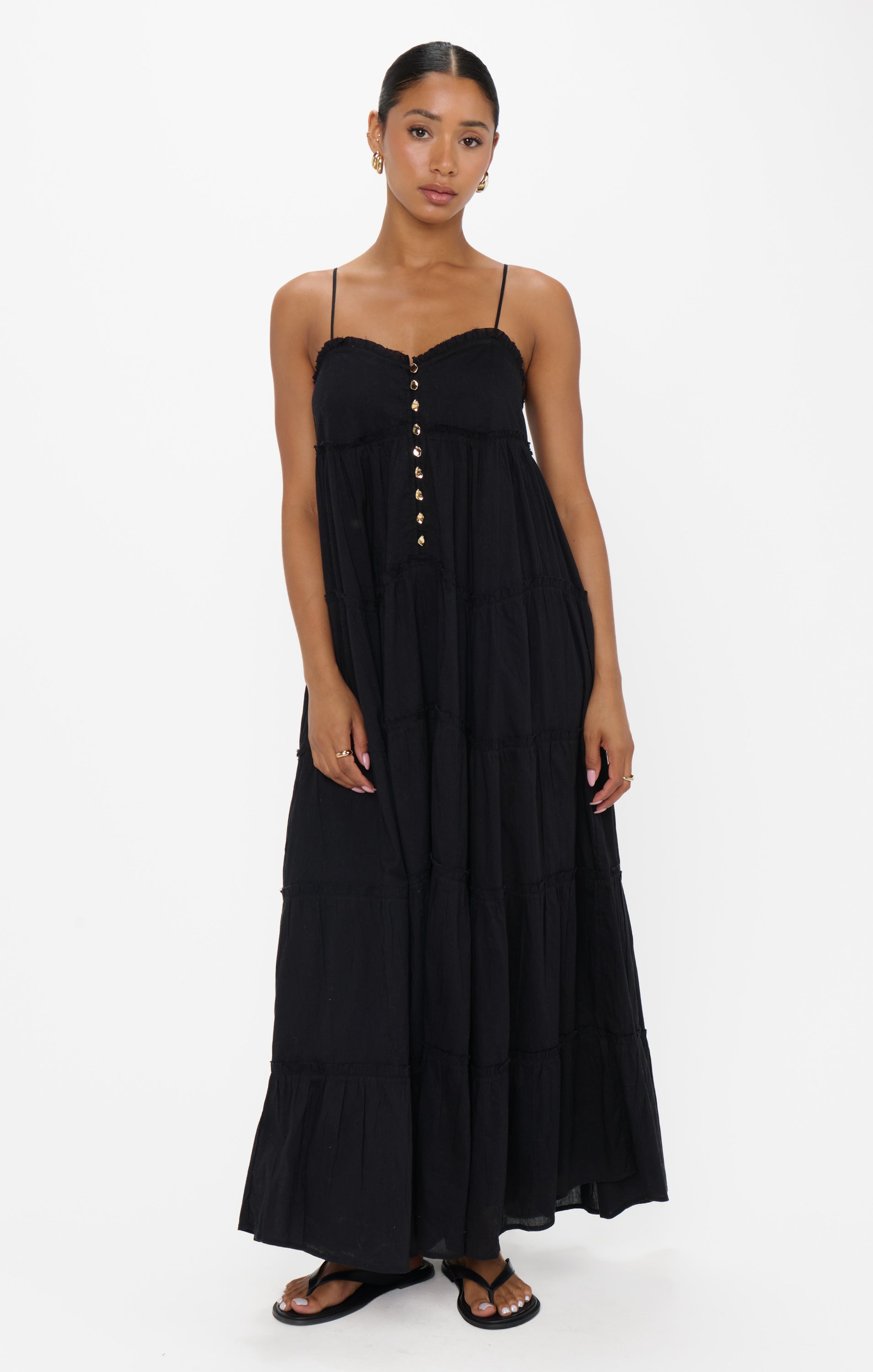 Gracie Midi Dress ~ Black Voile Show Me Your Mumu Gracie Midi Dress ~ Black Voile Show Me Your Mumu
