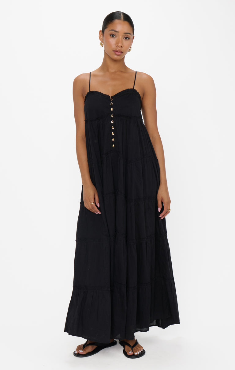 Gracie Midi Dress ~ Black Voile – Show Me Your Mumu
