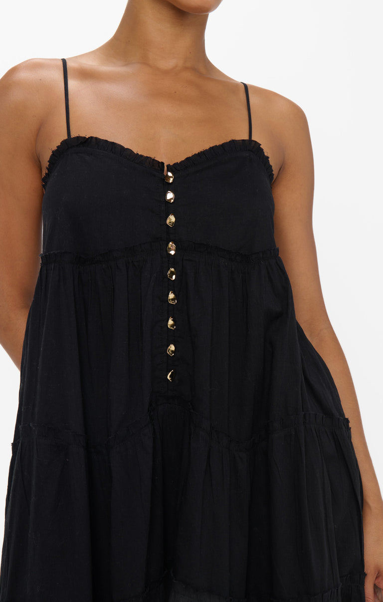 Gracie Midi Dress ~ Black Voile – Show Me Your Mumu