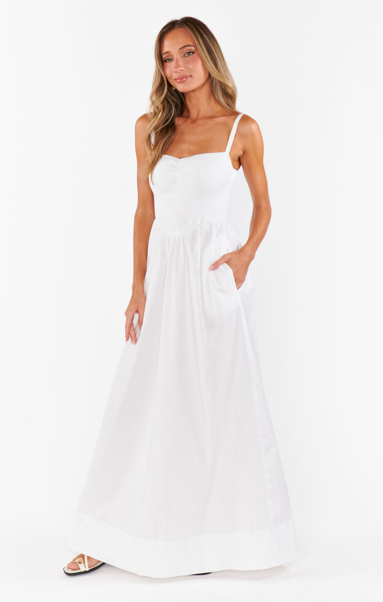 Dixie Maxi Dress ~ White Poplin – Show Me Your Mumu