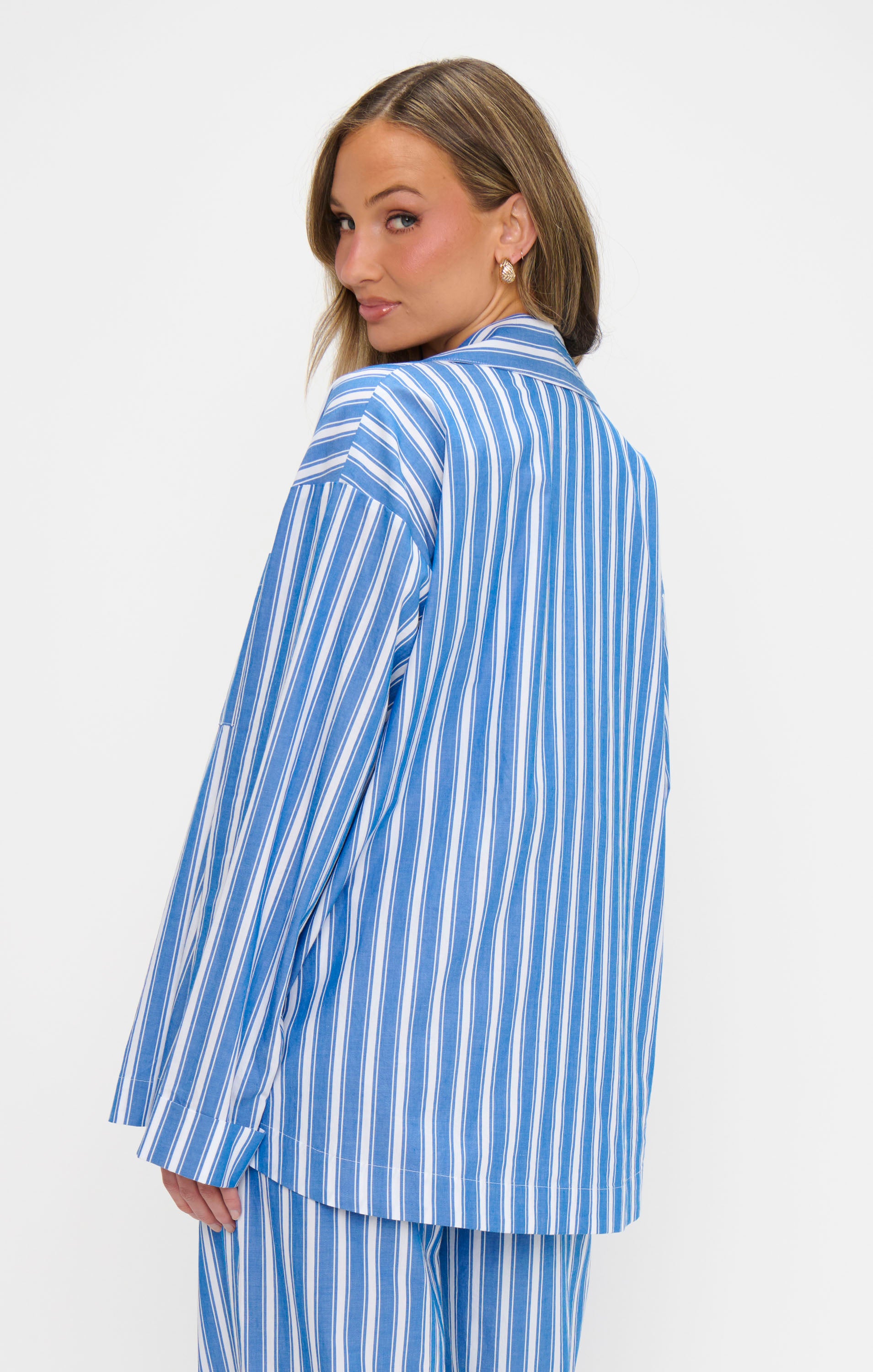Show Me Your Mumu Camicia Donna Parker Button Down - Tessuto Spugna, Vestibilità Oversize, Maniche Corte, Colletto