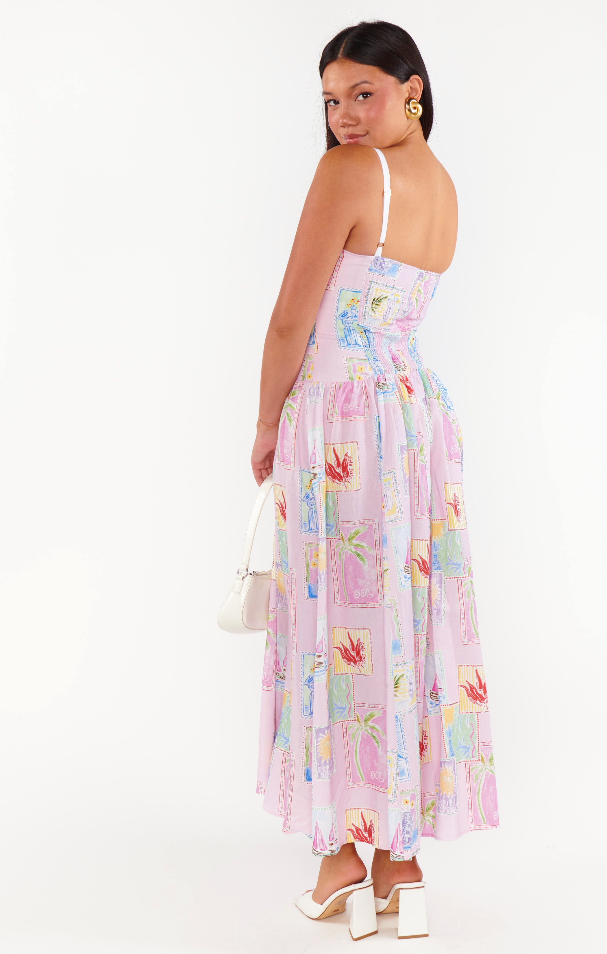 Hepburn Midi Dress ~ Summer Soleil Linen – Show Me Your Mumu