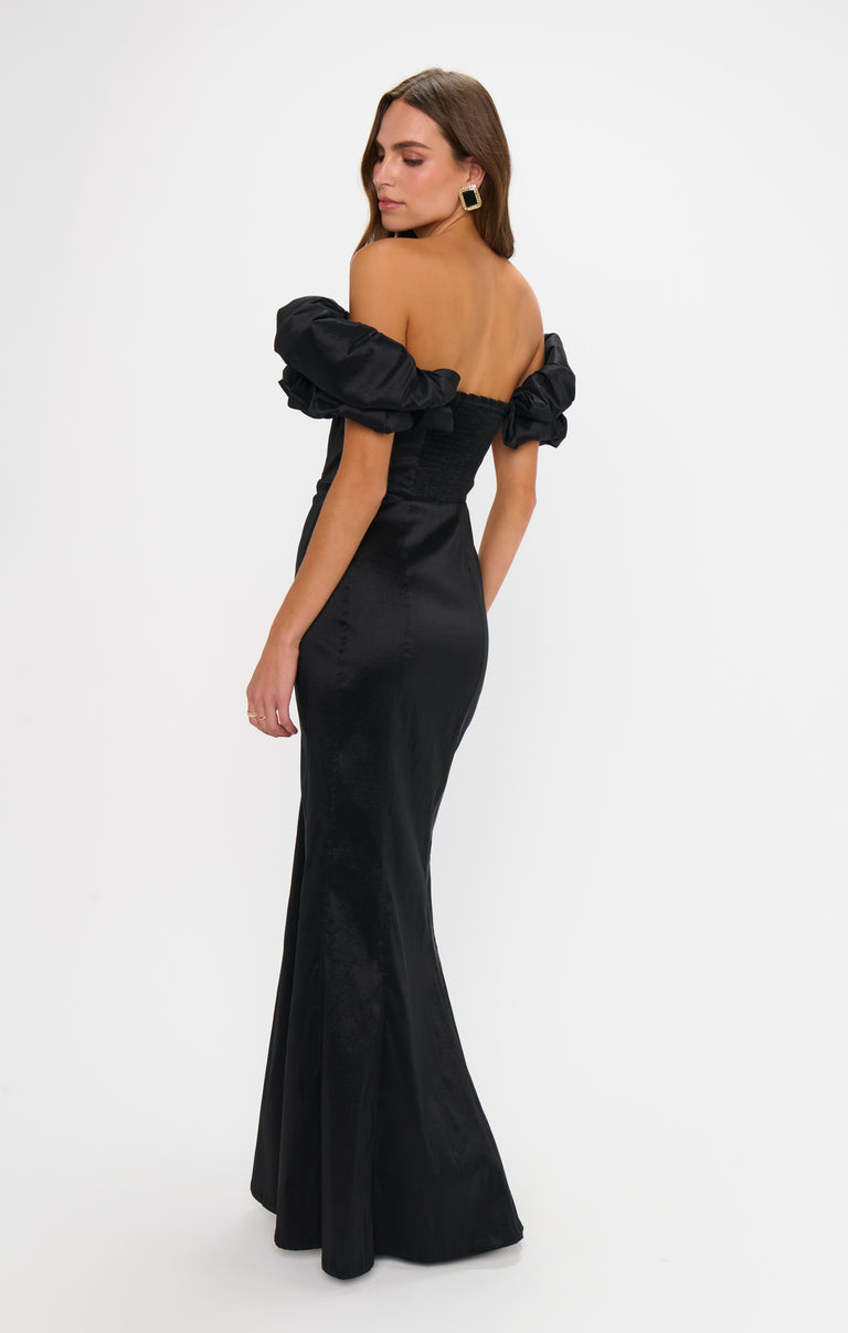 Major Drama Maxi Dress, in Black Taffeta | Show Me Your Mumu | Wedding Attendee Dress Major Drama Maxi Dress, in Black Taffeta | Show Me Your Mumu | Wedding Attendee Dress