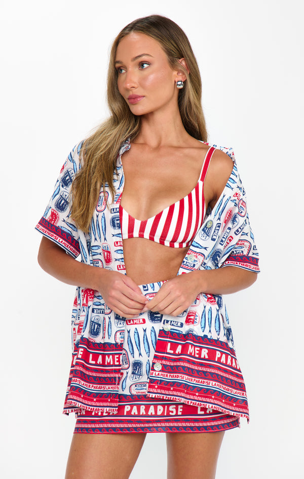 Parker Button Down ~ Sardine Border – Show Me Your Mumu