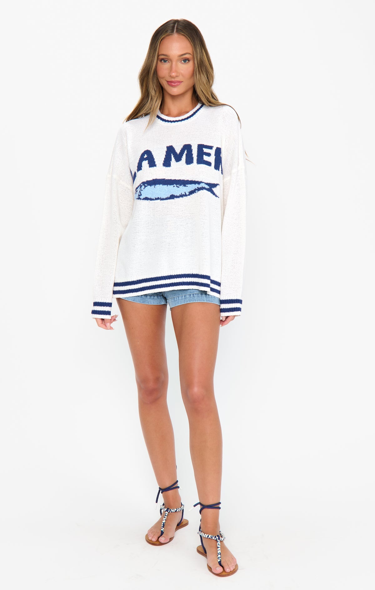 Settle In Sweater ~ La Mer Graphic Knit – Show Me Your Mumu