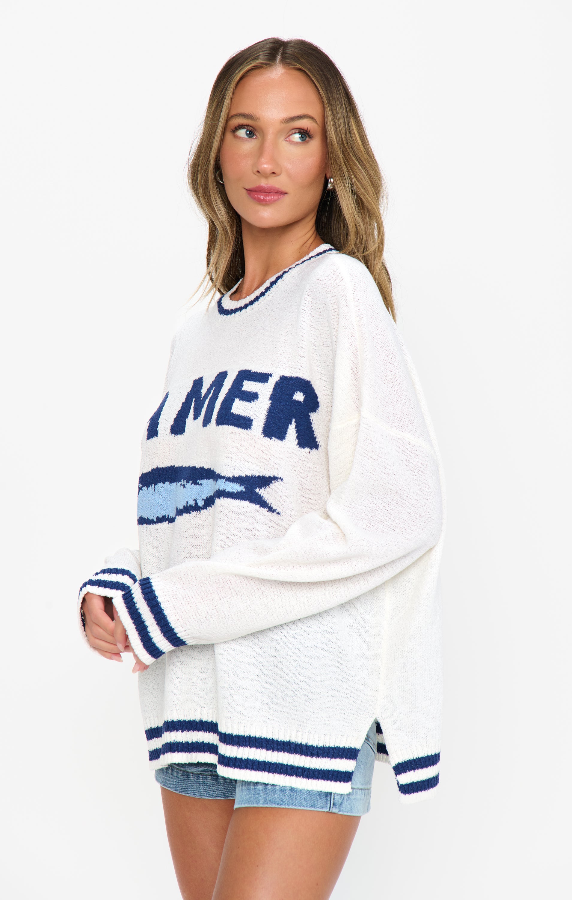 Settle In Sweater ~ La Mer Graphic Knit – Show Me Your Mumu