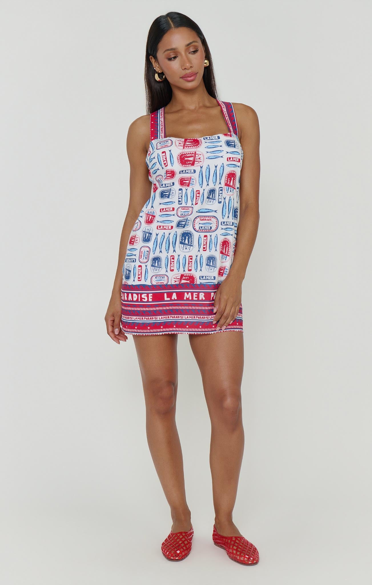 knee length dresses for ladies Detour Mini Dress ~ Sardine Border – Show Me Your Mumu