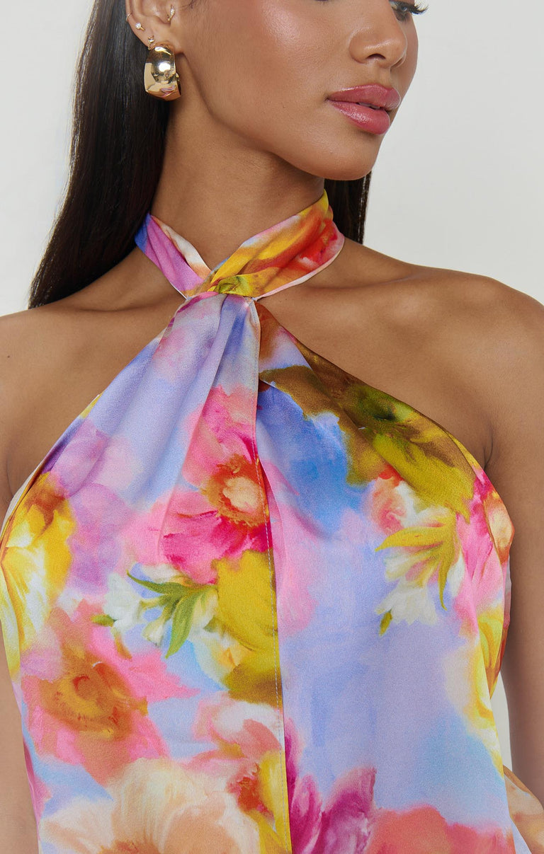 show me your mumu get twisted mini dress Show Me Your Mumu Twist Mini Dress in Pink