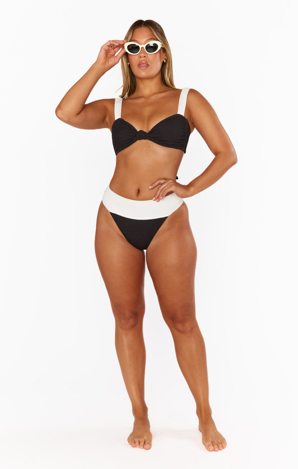 Del Rey Bottom ~ Domino Colorblock Scrunch – Show Me Your Mumu