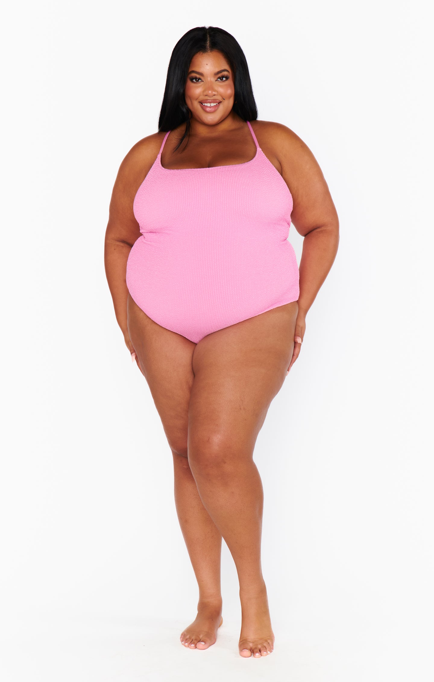 【I AM MARI】Cellmond Peplum H Line One Piece Positano One Piece ~ Bubblegum Scrunch – Show Me Your Mumu