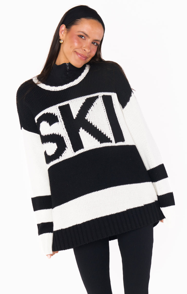 Ski in Sweater ~ Ski Knit Black – Show Me Your Mumu