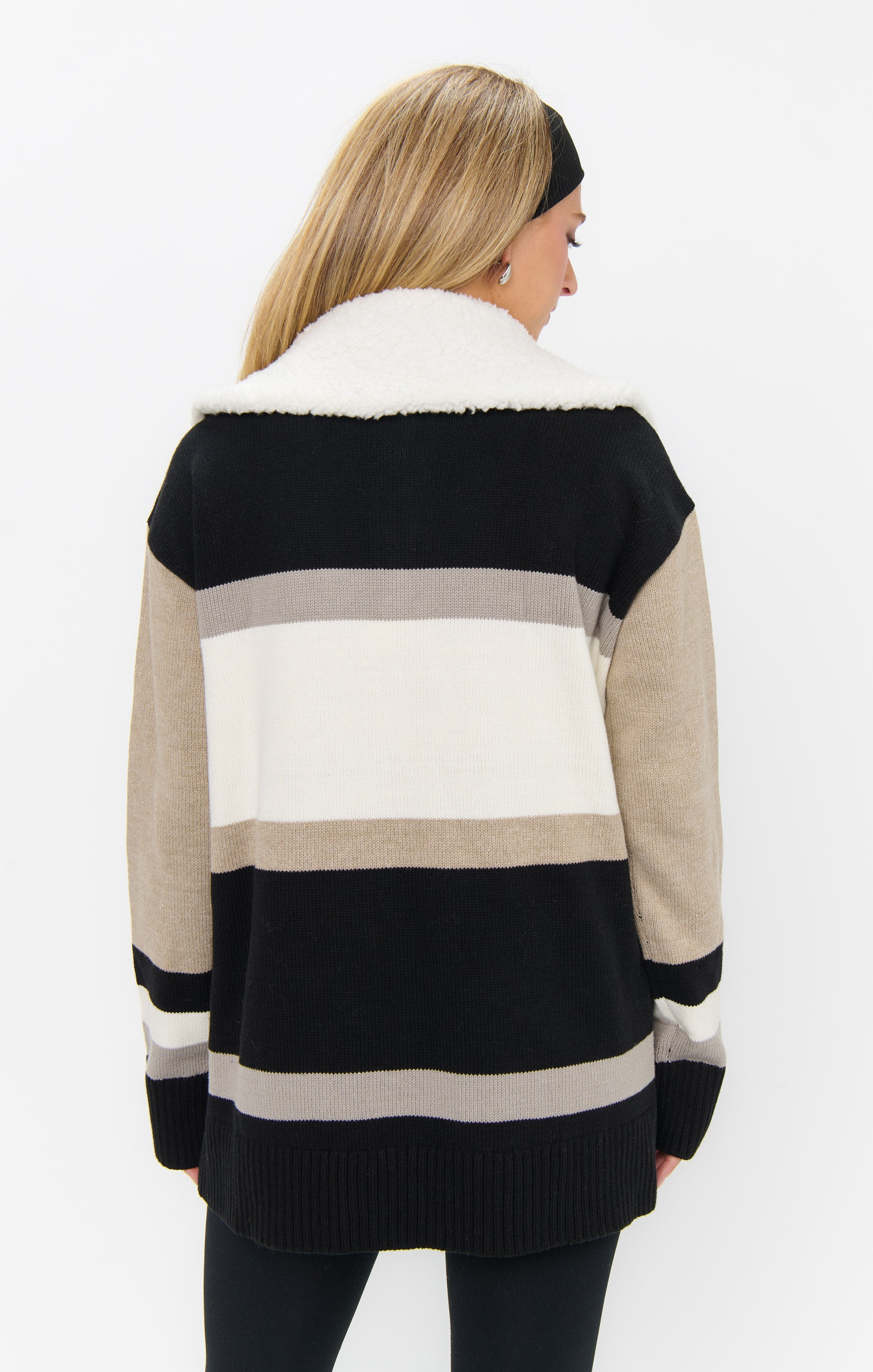 Weston Half Zip Pullover ~ Apres Stripe Knit – Show Me Your Mumu