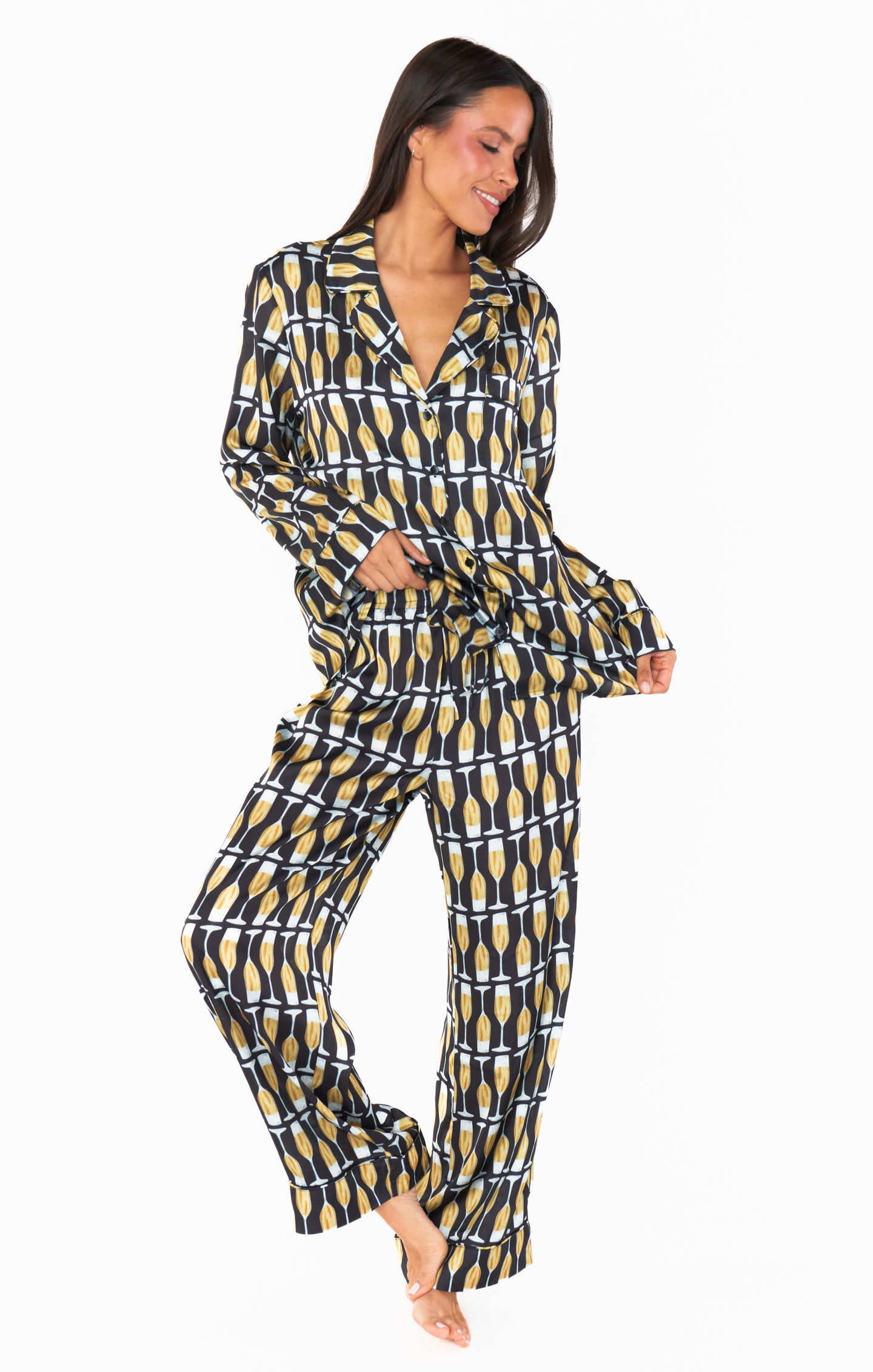 Classic PJ Set ~ Champagne Silky – Show Me Your Mumu