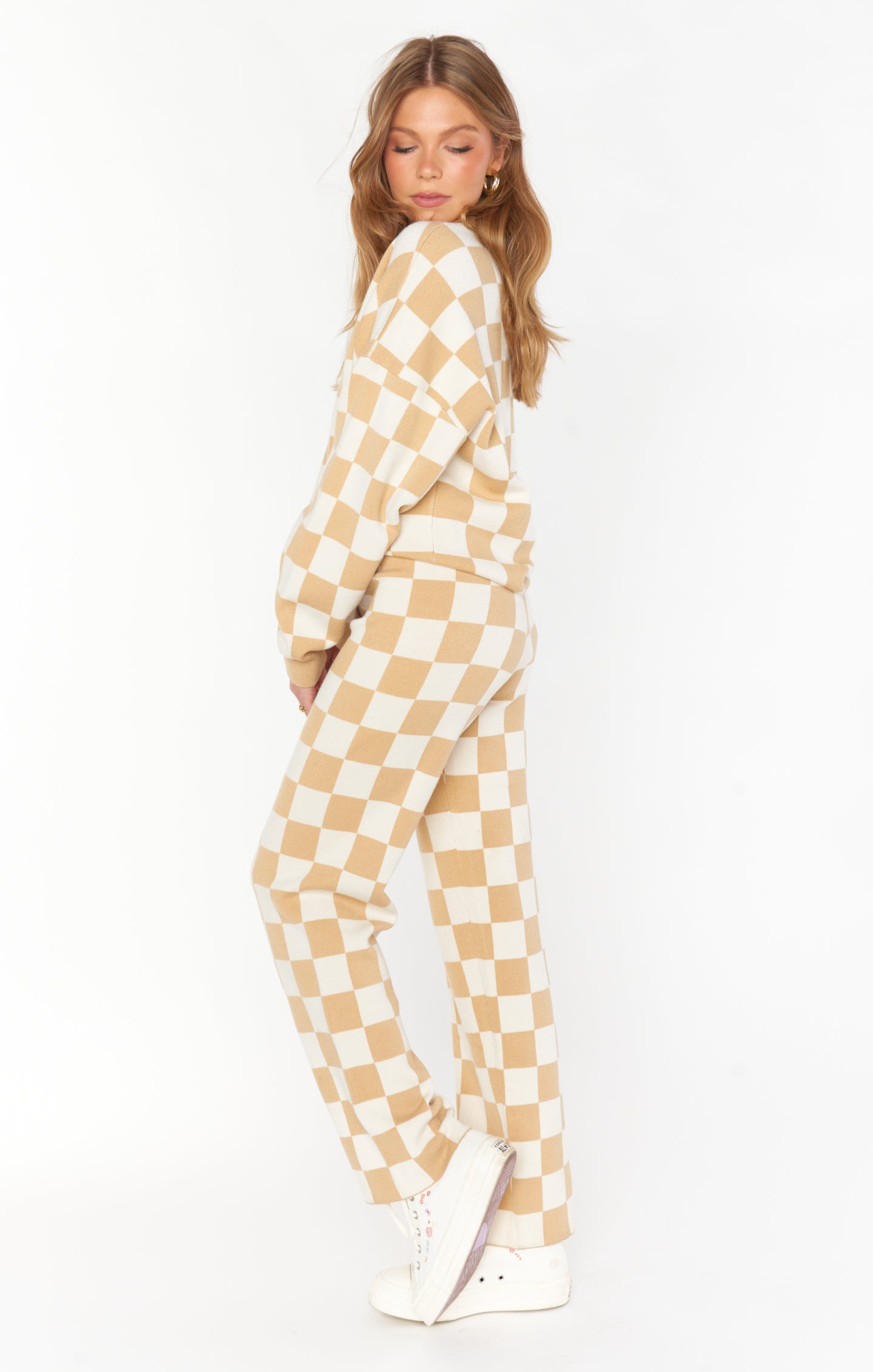 Supreme Tonal Checkerboard Small Box Sweater (SS21) - $138